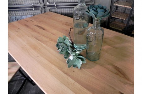 Table style industriel en bois et acier - Thaïx