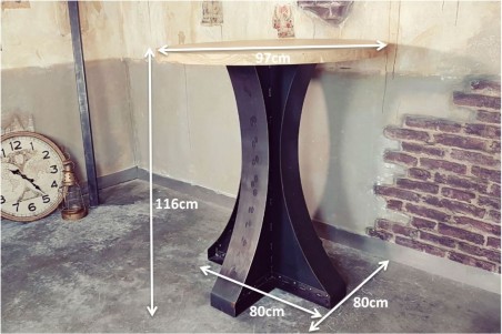 Pied de table haute, mange-debout - Orthez