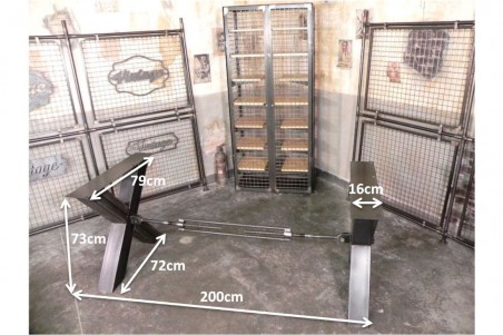 Pied de table central original en métal - Thaïx