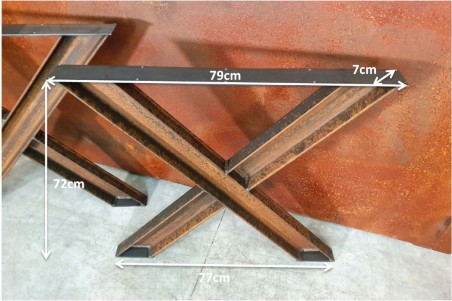 Pied de table style Industriel - Xantone