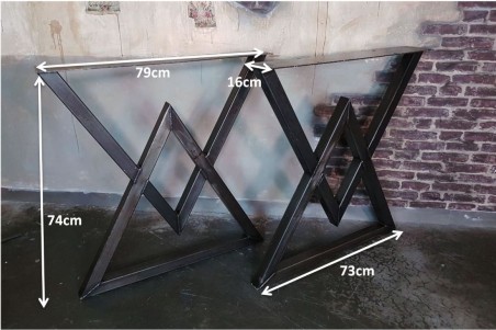 Pieds de table Vedène laqués
