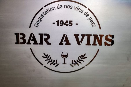 Bar métal vintage design acier brut vernis démontable