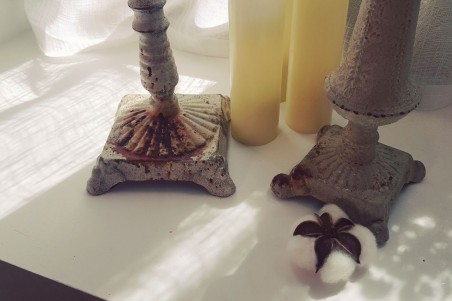 Chandelier Chapelle vieilli effet rouillé