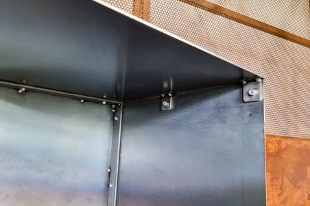 Bar métal vintage design acier brut vernis démontable