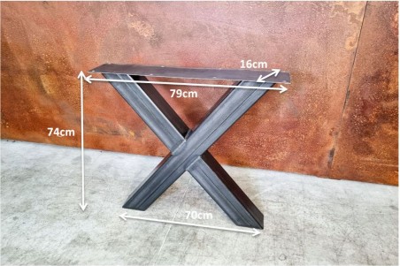 Pieds de table de fabrication artisanale en Acier - Xurès
