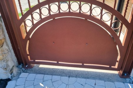 Portillon de jardin fer forgé haut de gamme