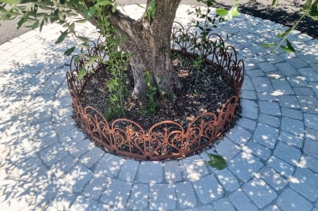 bordure de jardin bordurette extérieur clôture arbre décoration de jardin