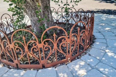 bordure de jardin bordurette extérieur clôture arbre décoration de jardin