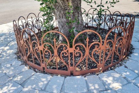 bordure de jardin bordurette extérieur clôture arbre décoration de jardin