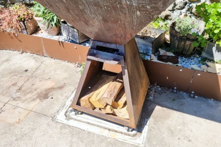 Braséro barbecue corten jardin cuisine outdoor qualité artisanale décoration urbaine style industriel extérieur