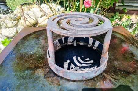 Braséro barbecue corten jardin cuisine outdoor qualité artisanale décoration urbaine style industriel extérieur