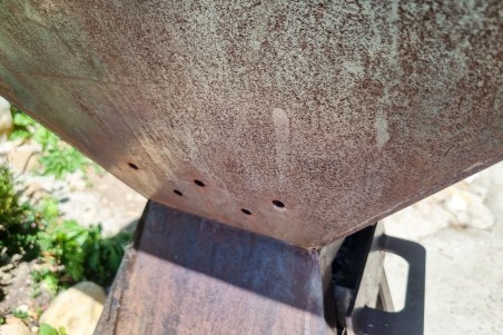 Braséro barbecue corten jardin cuisine outdoor qualité artisanale décoration urbaine style industriel extérieur