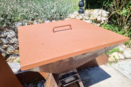 Braséro barbecue corten jardin cuisine outdoor qualité artisanale décoration urbaine style industriel extérieur