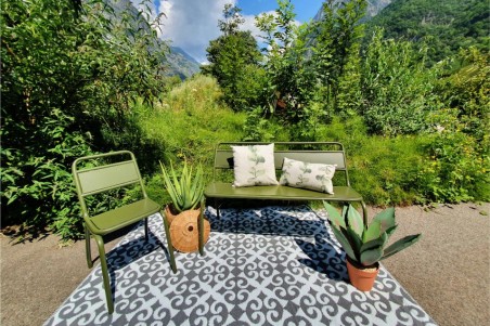 Banc de Jardin avec dossier Métal - Gargas