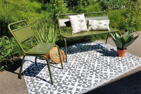 Banc de Jardin avec dossier Métal - Gargas