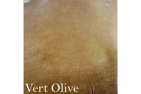 cuir vert olive