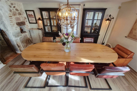 Plateau de table en bois - épaisseur 4 cm