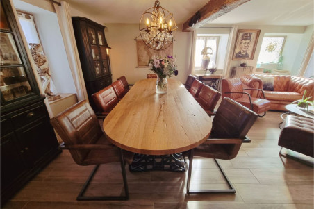 Plateau de table en bois - épaisseur 4 cm