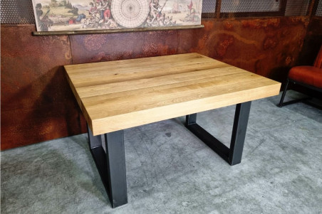 Plateau de table en bois - épaisseur 8 cm