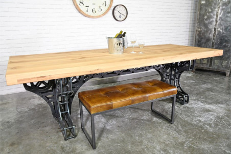 Plateau de table en bois - épaisseur 8 cm