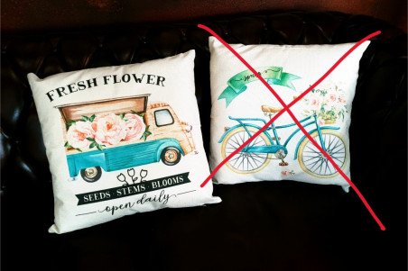 housses de coussins CAMION DE FLEURS, florales, été, jardins, printemps