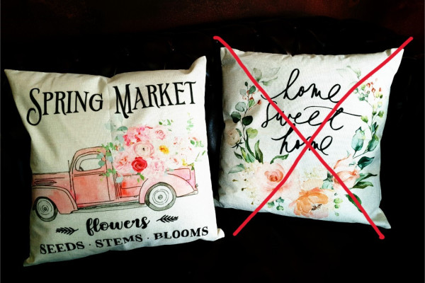 housses de coussins pick up, florales, été, jardins, printemps