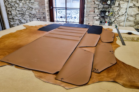 Millery - chaise de bar - Made In France en Cuir et Métal - triple confort