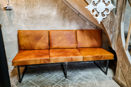 coussins en cuir pour banquette