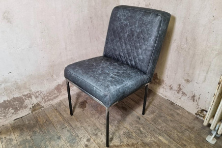 Chaise en cuir LOCARN - coutures Héritage