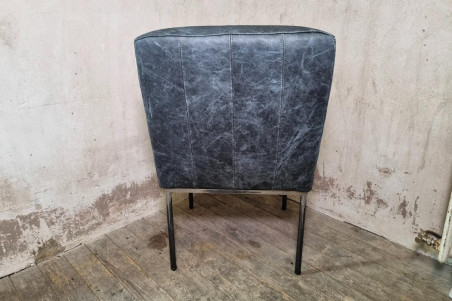 Chaise en cuir LOCARN - coutures Héritage