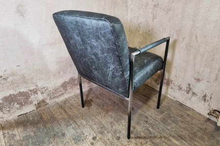 Chaise en cuir LOCARN - coutures Héritage