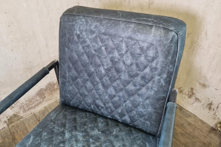 Chaise en cuir LOCARN - coutures Héritage