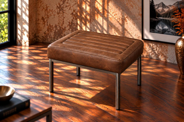 Tabouret en cuir QUINCEY -... 2