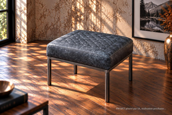 Tabouret en cuir LOCARN-...