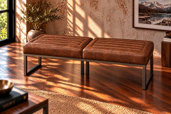 Banc en cuir - QUINCEY -... 2