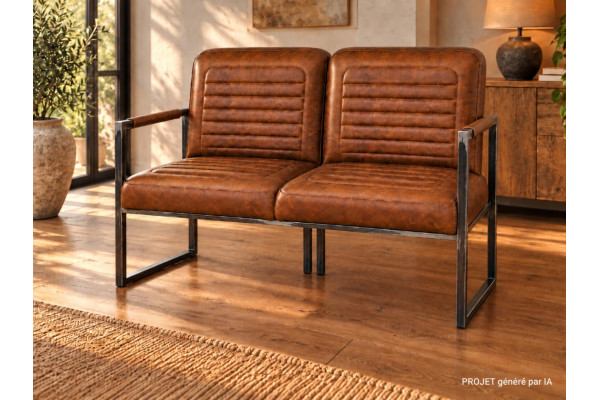 Banquette en cuir QUINCEY -... 2