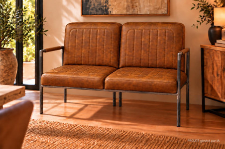 Banquette en cuir NOCARIO - coutures ELEGANCE