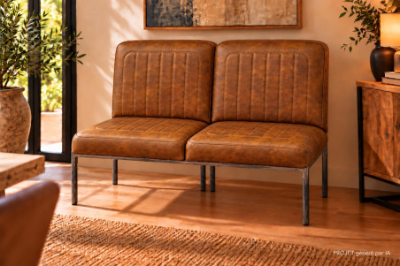 Banquette en cuir NOCARIO - coutures ELEGANCE