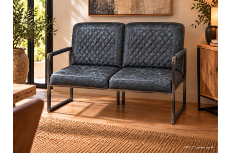 Banquette en cuir LOCARN- coutures Héritage