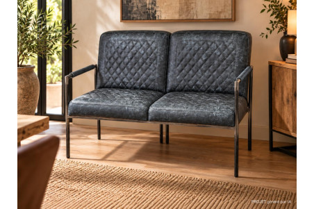 Banquette en cuir LOCARN- coutures Héritage