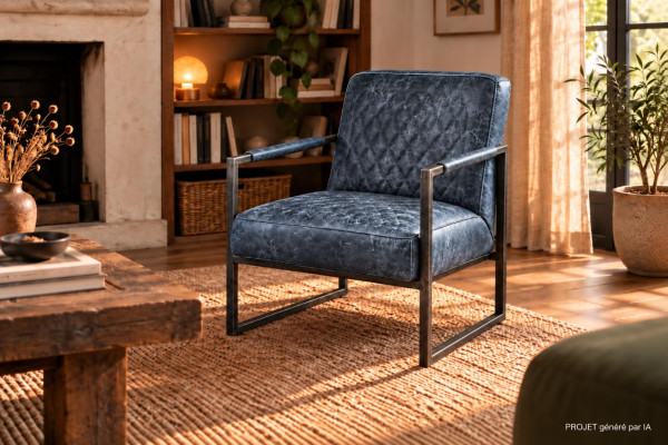 Fauteuil en cuir - LOCARN-...
