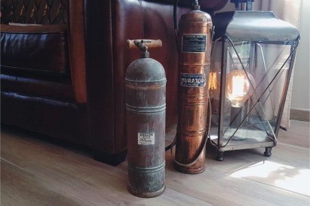 Extincteur ancien, collection, chiné, brocante