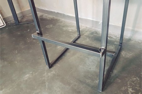 Chaise de bar ou îlot central en cuir style indus deco vintage design loft