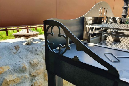 Barbecue metal style indus jardin design fabrication artisanale de qualité