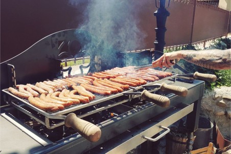 Barbecue metal style indus jardin design fabrication artisanale de qualité