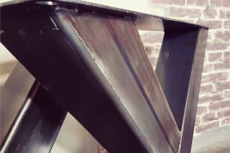 Pieds de table métal design X piétement acier style industriel déco indus loft