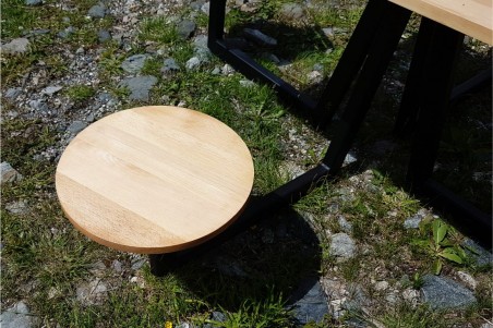 Table de pique nique pour le jardin metal bois 4 personnes deco design style indus