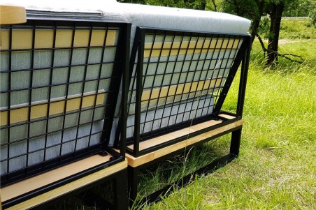 Salon de jardin style industriel metal bois deco exterieur design