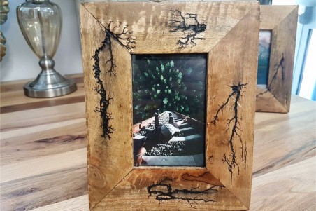 Cadre bois effet fissuré, pour photo 10x15 cm