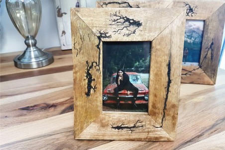 Cadre bois effet fissuré, pour photo 10x15 cm